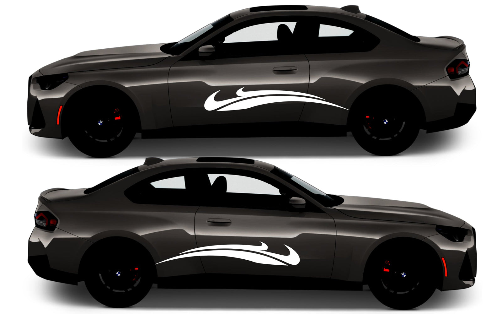 Rocker Panel Livery Self Healing Vinyl Side Graphics #005 fits All 2 Door Cars