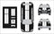 Volkswagen GTI MK5 dual 10-inch racing stripes, racing stripe kit detail