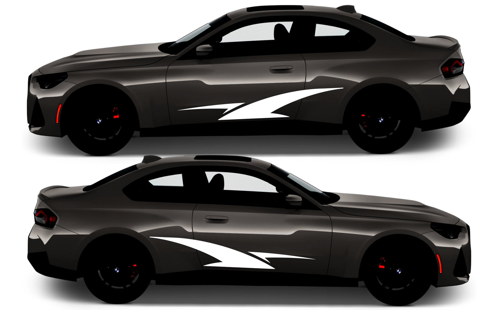 Rocker Panel Livery Self Healing Vinyl Side Graphics #015 fits All 2 Door Cars