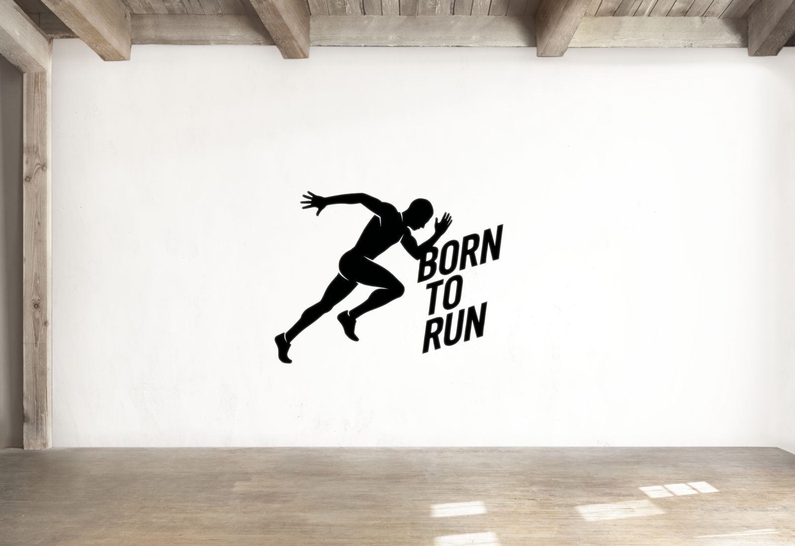 Born to Run - Running Sports Wall Decal Vinyl Sticker Removable