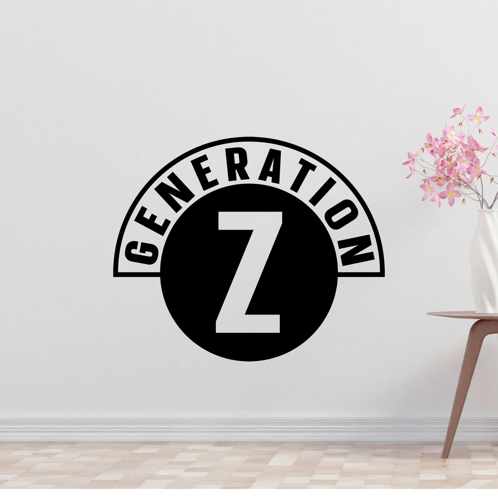Generation Z Removable Vinyl Decal for Interior Walls
