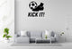 Kick It! - Soccer Sports Wall Decal Vinyl Sticker Removable