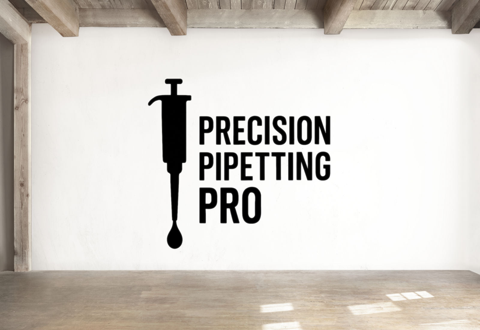 Precision Pipetting Pro - Funny Chemistry Wall Decal Vinyl Sticker Removable