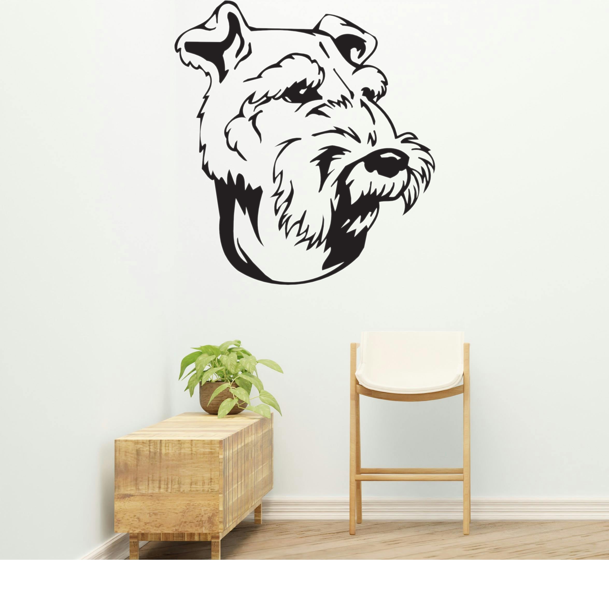 Welsh Terrier Dog Removable Vinyl Decal Matte Finish Home Decor for Indoor Walls