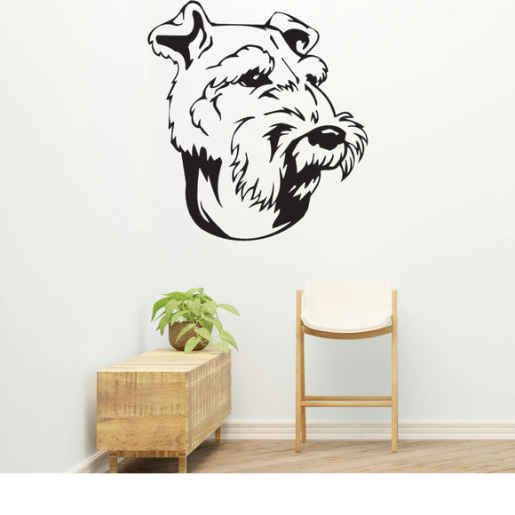 Welsh Terrier Dog Removable Vinyl Decal Matte Finish Home Decor for Indoor Walls