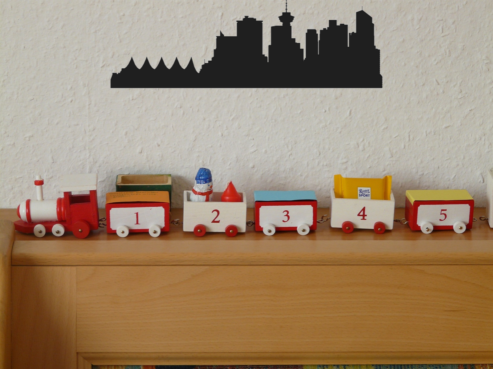 Cityscape Vancouver Canada Vinyl Decal Removable Matte Finish Skyline Decore for Indoor Walls Fusion Decals