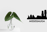 Cityscape Mississauga Canada with Text Vinyl Decal Removable Matte Finish Skyline Decore for Indoor Walls Fusion Decals