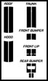 Dual 12" Racing Stripes Self Healing Vinyl fits Dodge Charger 2006 to 2010