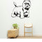 West Highland White Terrier Dog Removable Vinyl Decal Matte Finish Home Decor for Indoor Walls
