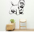 West Highland White Terrier Dog Removable Vinyl Decal Matte Finish Home Decor for Indoor Walls