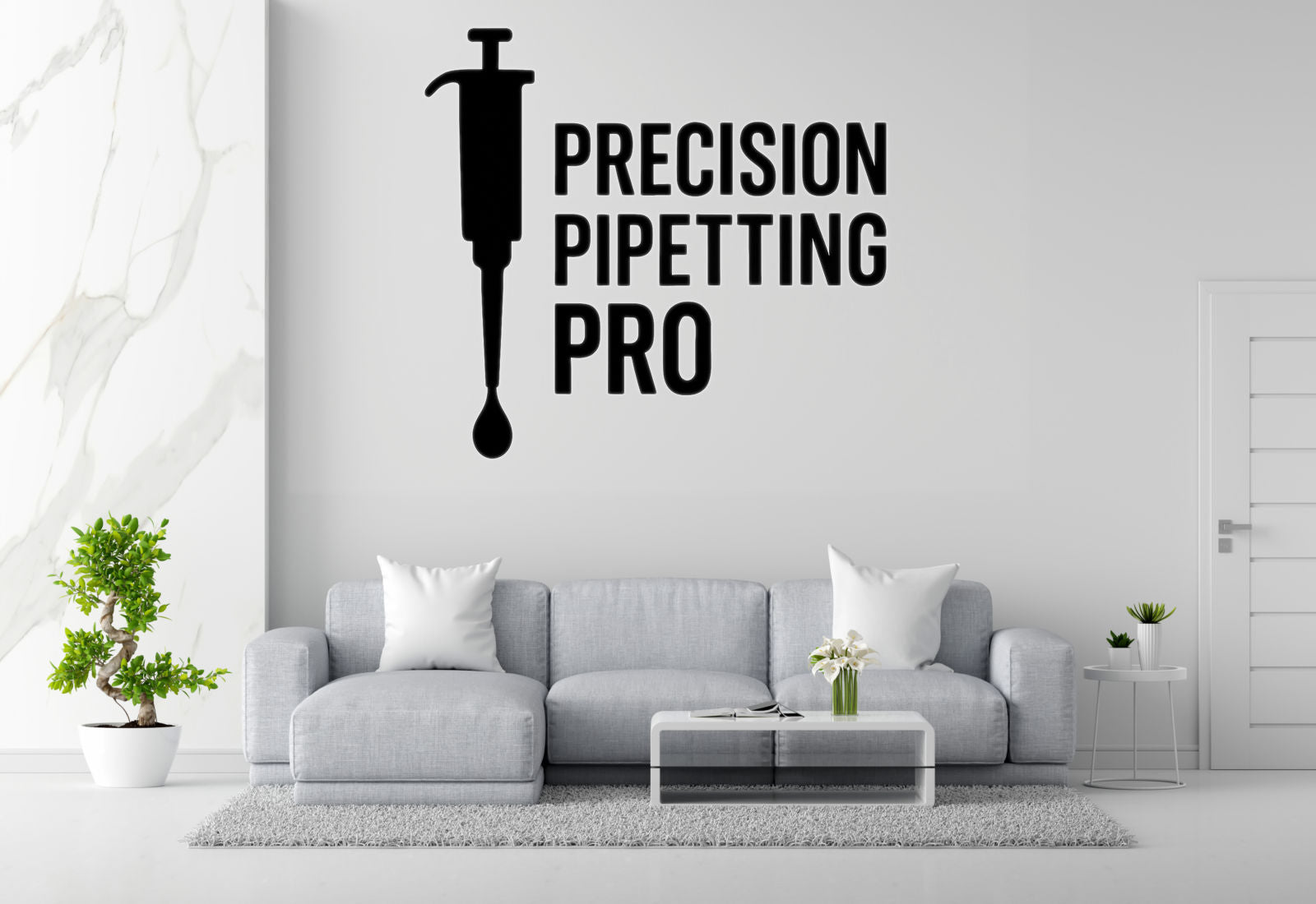 Precision Pipetting Pro - Funny Chemistry Wall Decal Vinyl Sticker Removable