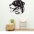 Rottweiler Dog removable vinyl wall decal shown on an interior wall