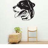 Rottweiler Dog Removable Vinyl Decal Matte Finish Home Decor for Indoor Walls