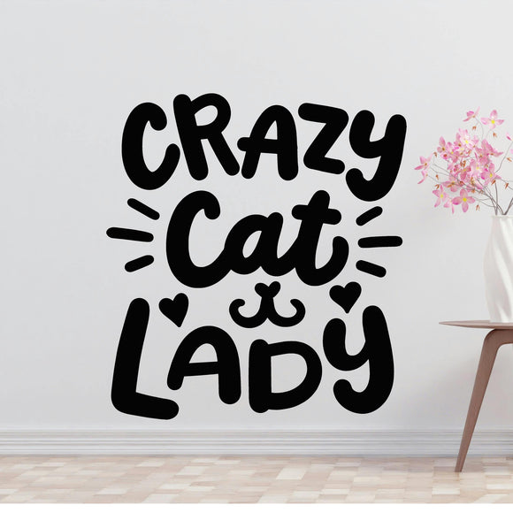 Cat face Removable Vinyl Decal for Interior Walls