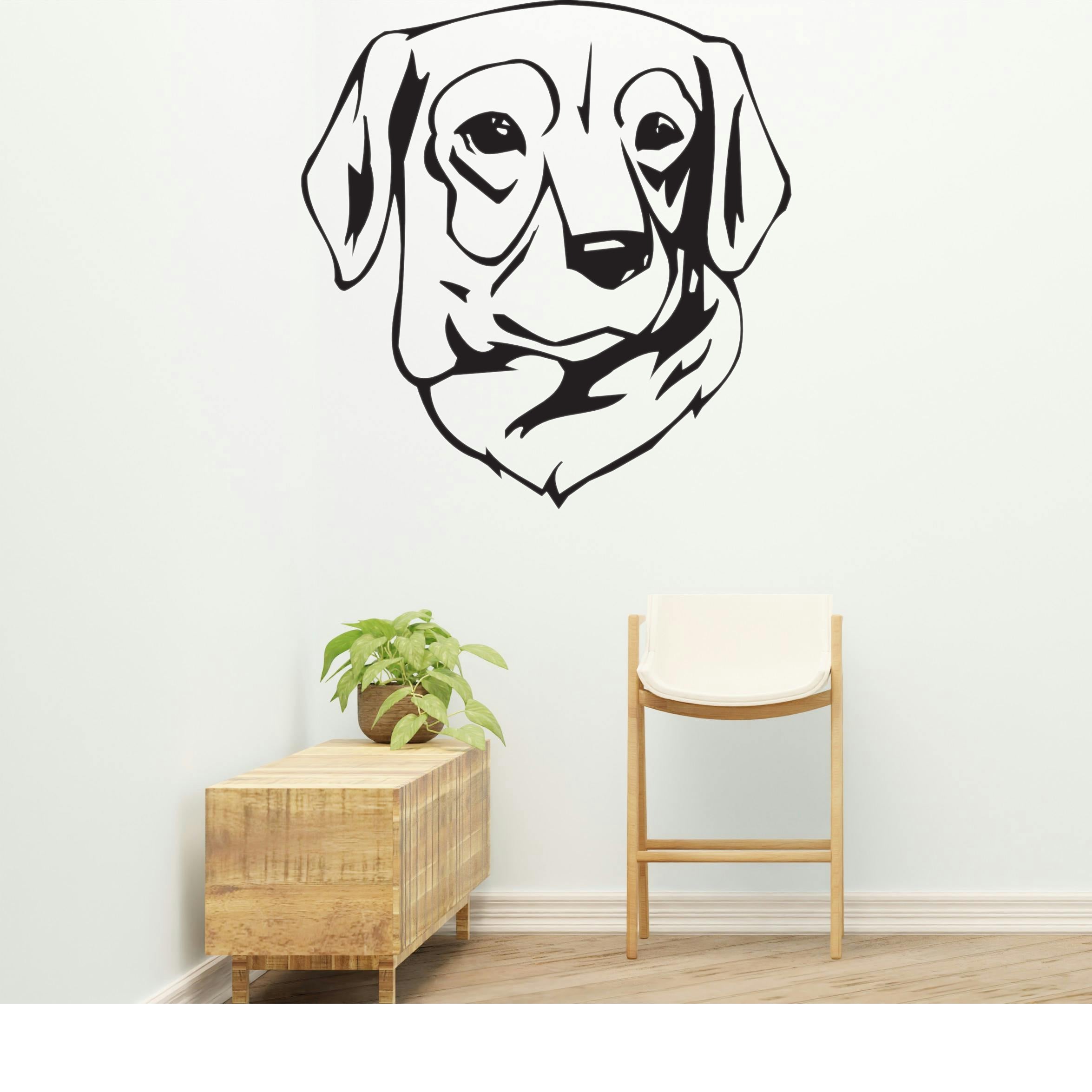 Stephens Cur Dog Removable Vinyl Decal Matte Finish Home Decor for Indoor Walls