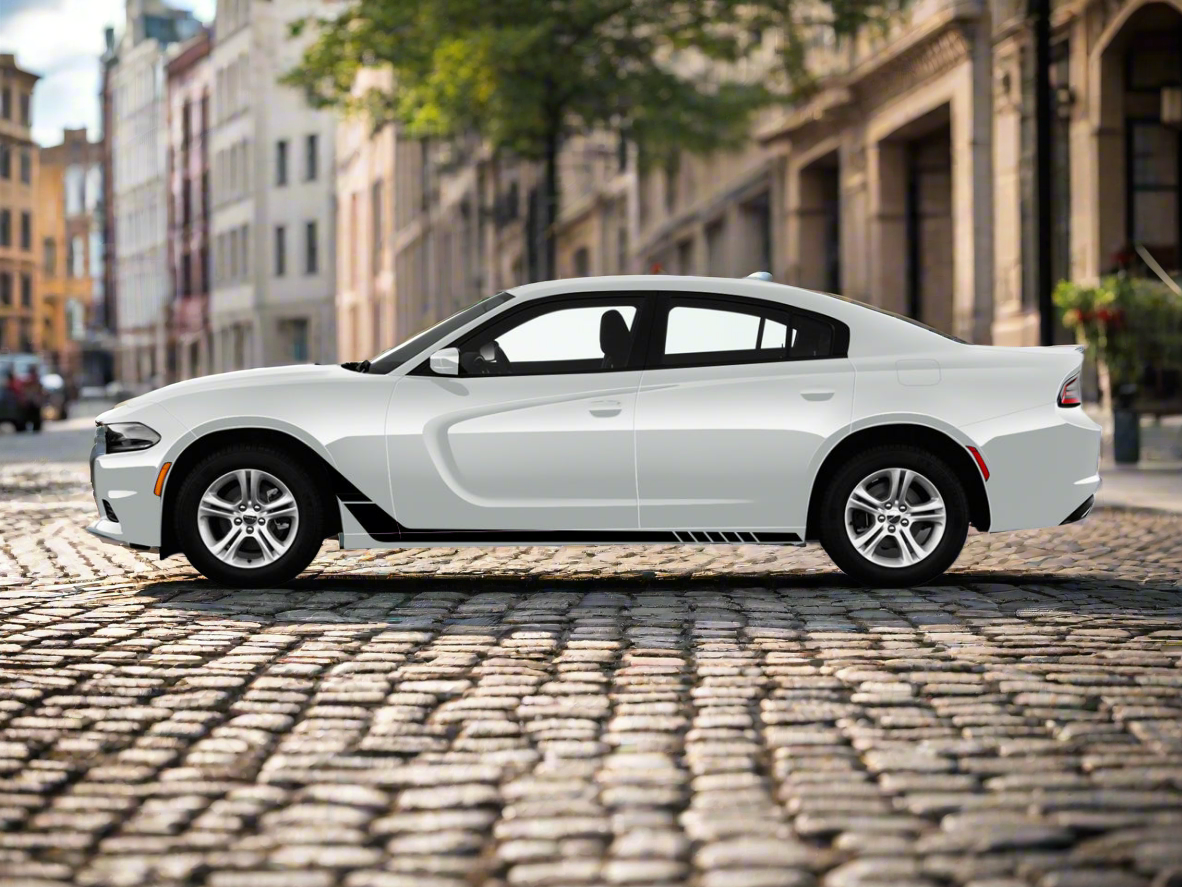 Split Blade Side Skirt Decal Kit Air Release Vinyl Fits Dodge Charger 2011-2023 Fusion Decals