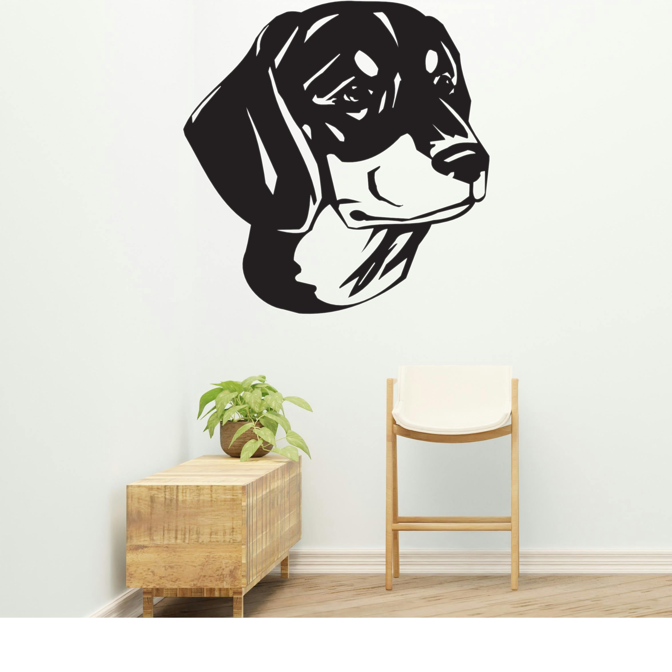 Slovensky Kopov Dog Removable Vinyl Decal Matte Finish Home Decor for Indoor Walls