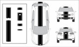 11" Racing Stripe w/pins Self Healing fits Volkswagen Golf GTI MK6 2012 18