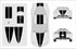 Dual 12" Racing Stripes Self Healing Vinyl fits Chevy Corvette C6 ZR1 2005 to 13
