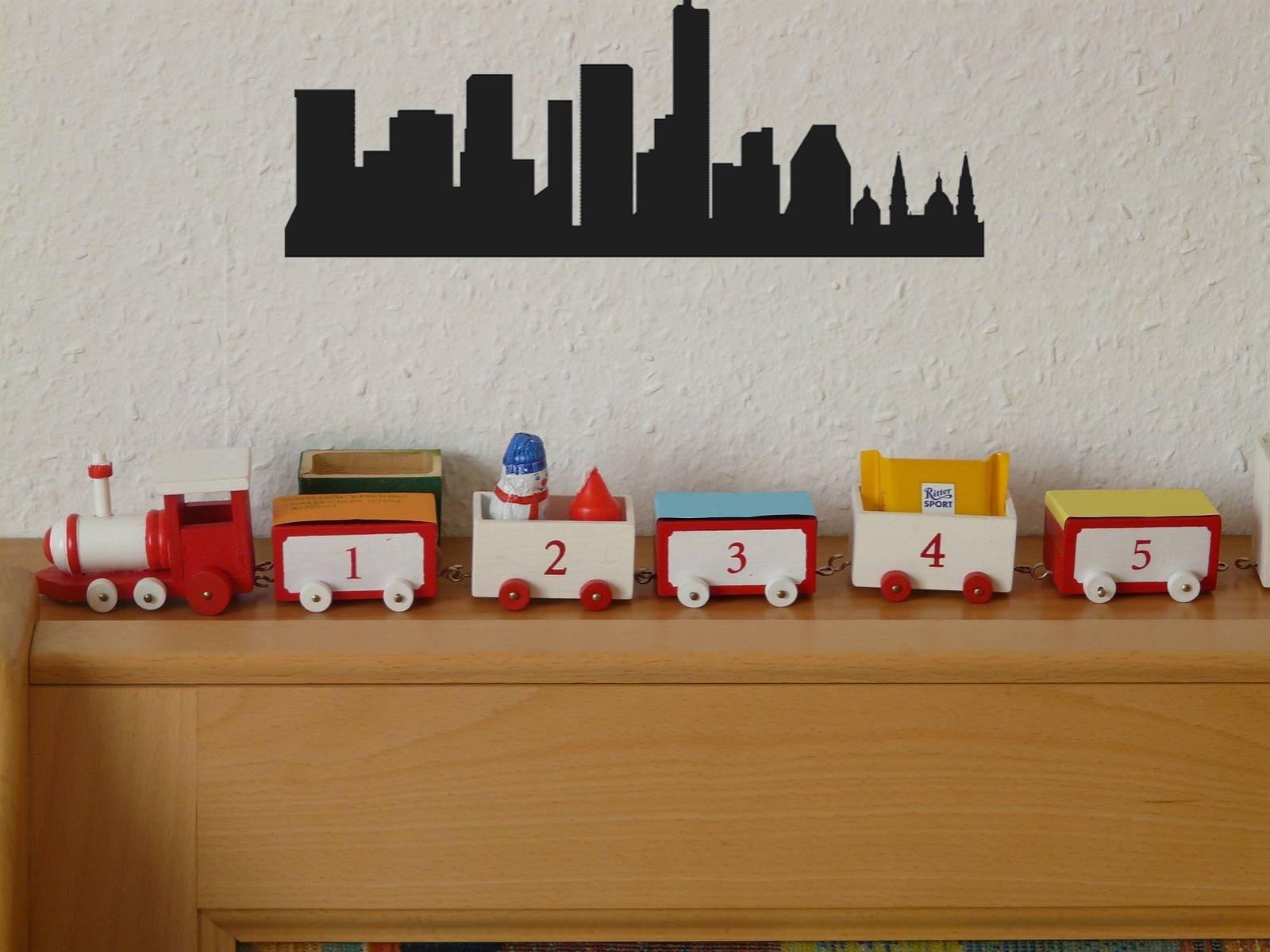 Cityscape Guadalajara Mexico Vinyl Decal Removable Matte Finish Skyline Decore for Indoor Walls