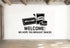 Welcome: We Hope You Brought Snacks - Funny Entryway Wall Decal Vinyl Sticker Removable