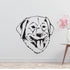 Golden Retriever Dog Removable Vinyl Decal Matte Finish Home Decor for Indoor Walls