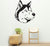 Siberian Husky Dog Removable Vinyl Decal Matte Finish Home Decor for Indoor Walls