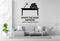 Where the Magic Happens (and the Laundry Piles Up) - Funny Home Office Wall Decal Vinyl Sticker Removable