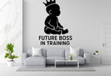 Warning: Tiny Human, Big Opinions - Funny Baby Room Wall Decal Vinyl Sticker Removable