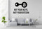 Not Your Keys, Not Your Bitcoin - Bitcoin Wall Decal Vinyl Sticker Removable