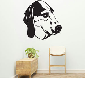Treeing Walker Coonhound Dog Removable Vinyl Decal Matte Finish Home Decor for Indoor Walls