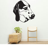 Treeing Walker Coonhound Dog Removable Vinyl Decal Matte Finish Home Decor for Indoor Walls