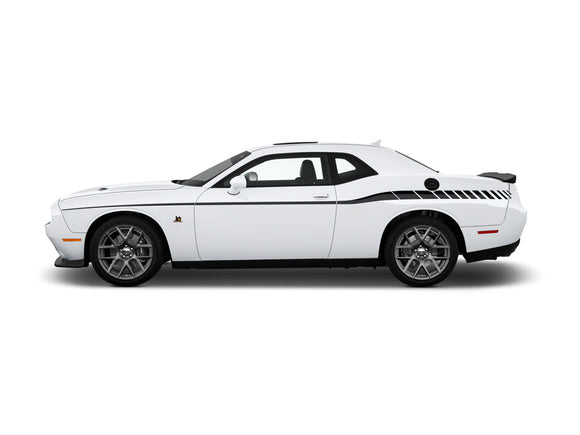 Racing Arrow Side Stripes Vinyl Livery Kit Fits Dodge Challenger 2015 - 2023