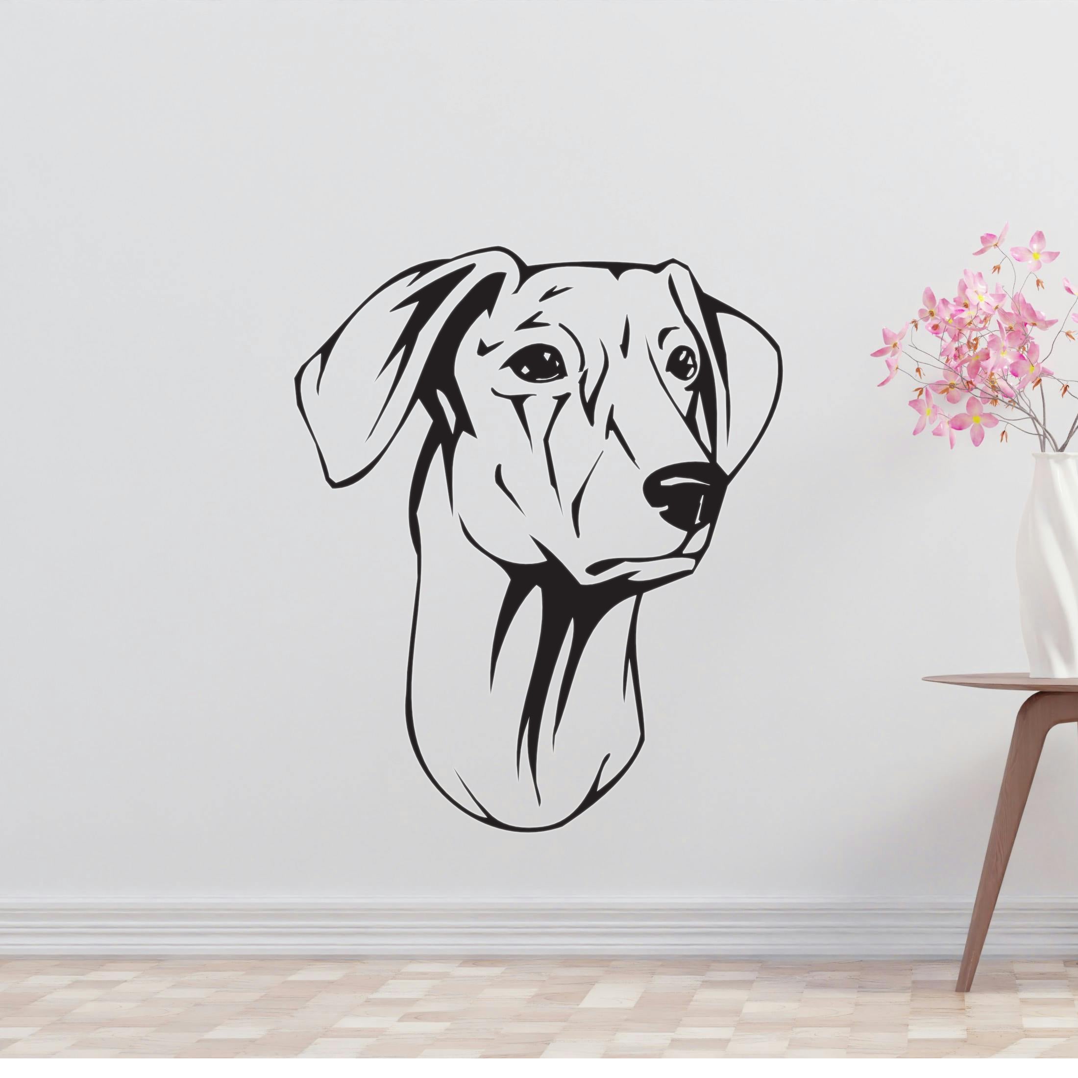 Sloughi Dog Removable Vinyl Decal Matte Finish Home Decor for Indoor Walls