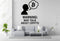 Warning: May Talk About Crypto - Bitcoin Wall Decal Vinyl Sticker Removable