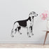 Serbian Tricolour Hound Dog Removable Vinyl Decal Matte Finish Home Decor for Indoor Walls