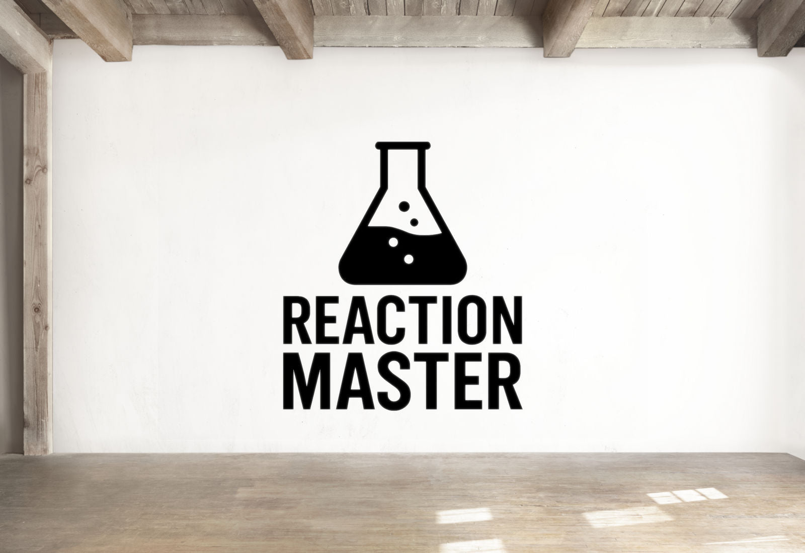 Reaction Master - Funny Chemistry Wall Decal Vinyl Sticker Removable
