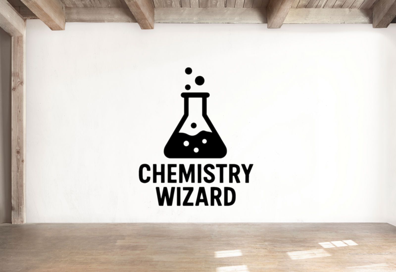 Chemistry Wizard - Funny Chemistry Wall Decal Vinyl Sticker Removable