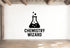Chemistry Wizard - Funny Chemistry Wall Decal Vinyl Sticker Removable