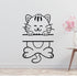 Cat yoga Removable Vinyl Decal for Interior Walls