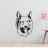 Shiloh Shepherd Dog Removable Vinyl Decal Matte Finish Home Decor for Indoor Walls