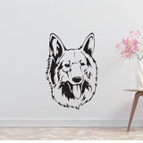 Shiloh Shepherd Dog Removable Vinyl Decal Matte Finish Home Decor for Indoor Walls