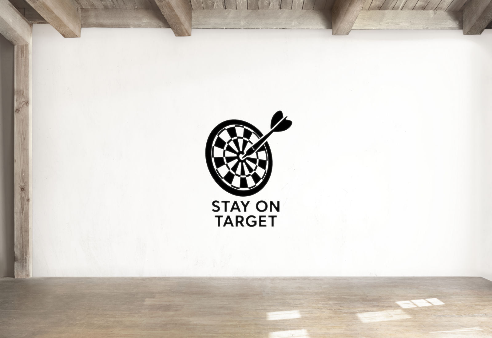 Stay on Target - Darts Sports Wall Decal Vinyl Sticker Removable