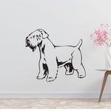 Soft Coated Wheaten Terrier Dog Removable Vinyl Decal Matte Finish Home Decor for Indoor Walls