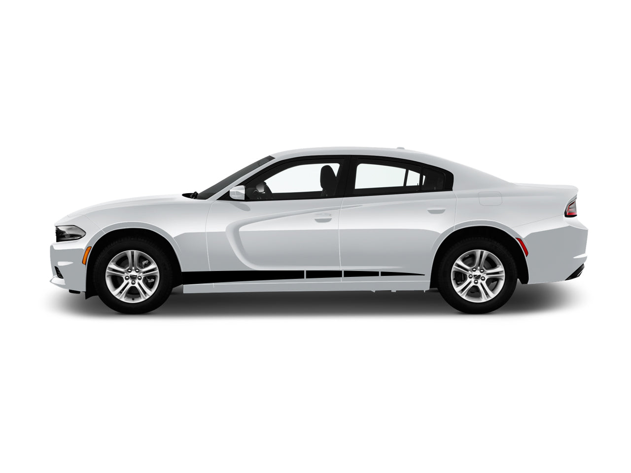 a white sports car on a white background