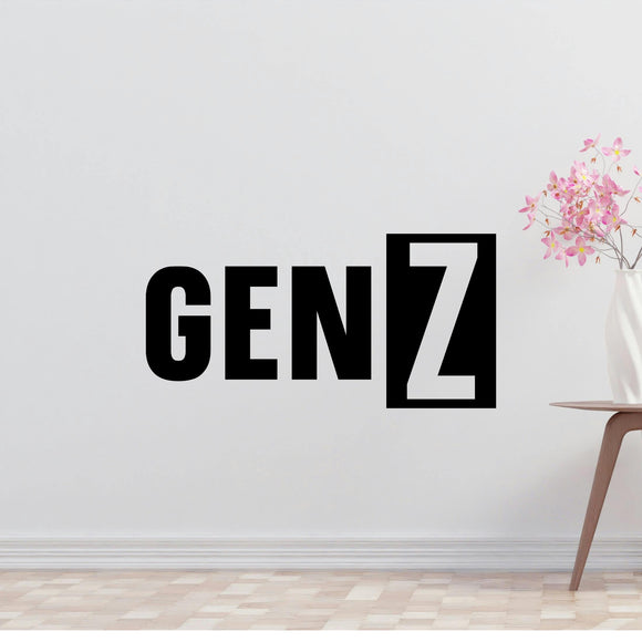 Gen Z Removable Vinyl Decal for Interior Walls