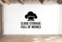 Cloud Storage: Full Of Memes - Internet Cloud Wall Decal Vinyl Sticker Removable