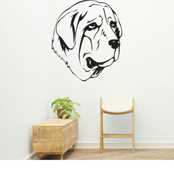 Spanish Mastiff Dog Removable Vinyl Decal Matte Finish Home Decor for Indoor Walls