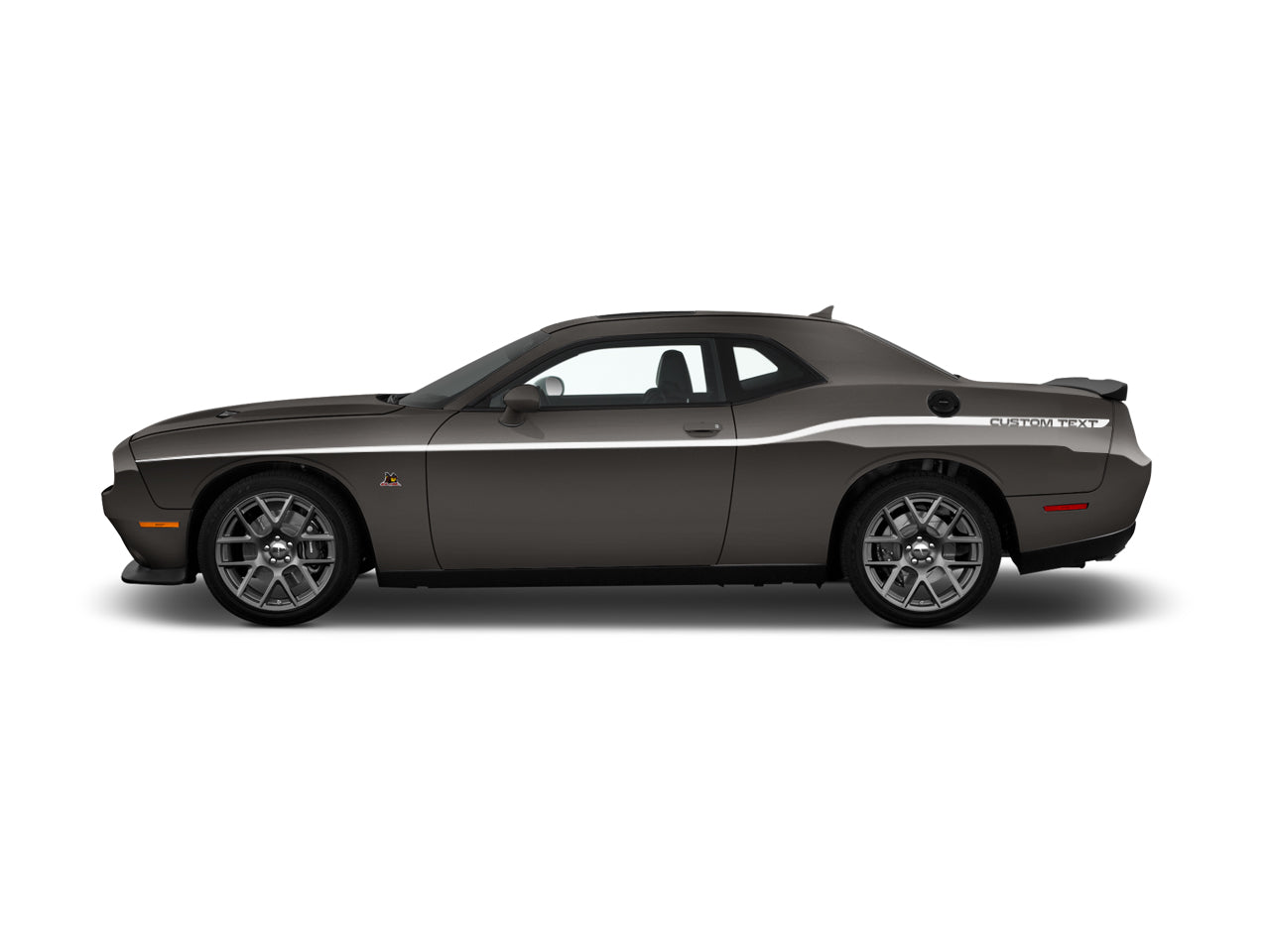 Scat Pack Style Side Stripe Custom Text Vinyl Livery Kit Fits Dodge Challenger 2015 - 2023