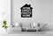 Home Sweet Chaotic Home - House Number Wall Decal Vinyl Sticker Removable